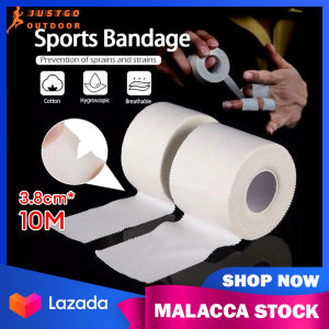10m Kinesiology Tape White Sports Adhesive Bandage Strain Injury Care Outdoor Gym Kneepad Elastic Basketball Tape Fitness Muscle Protector Tape