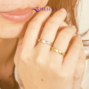 MEILYN Cincin Kasual Emas Aksesoris Wanita Mata 1 Cantik All Series