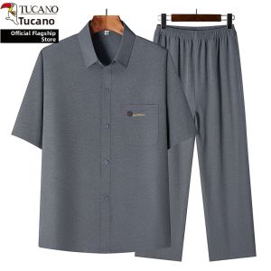 TUCANO | Summer Gift Set for Elderly Men Short Sleeve and Pants 2 Pieces