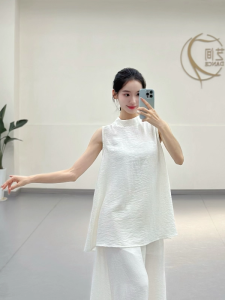 Bộ Đồ Tập Khiêu Vũ Cổ Điển Không Tay Rộng Rãi Cho Nữ Bộ Đồ Khiêu Vũ Hiện Đại Giản Dị Thường Ngày Của Thương Hiệu Dance out Flying