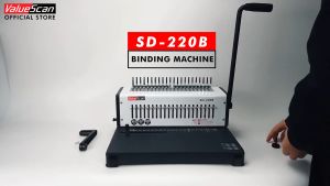Valuescan SD-220B Comb Binder Heavy Duty Binding Machine A4