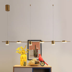 LANTU 150CM Modern Led Living Room Chandeliers Dining Table Ceiling Chandelier Kitchen Hanging Light Fixture Dimmable Indoor Lighting Lamp Three Color