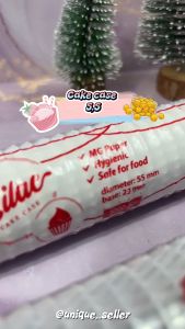 Cake Case 5.5 7 9.5 10.5 12.5 PUTIH MOTIF LILAC / Kertas Alas Kue Lumpur 10.5” 105” / Alas Kue Apem 10.5 / Paper Cup Cake Case 55 7” 95 105 125 / Kertas Alas Pie / Kertas Cup Cake 5.5” 55” 9.5” 95” 105\" 10.5” 12.5” 125”