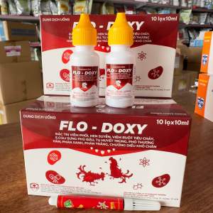 Flo - Doxy 10ml Chuyên Hen Hen Gép Tiêu chảy Gà đá thú Cưng