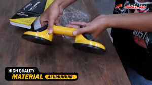 SOLID Alat Kop Angkat Kaca 2 Kaki Bodi Besi Glass Suction Cup Kaca Granite Tile Kayu 100 Kg