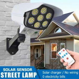 Buy 1 Take 1 Outdoor Solar Light Motion Sensor Fake Security Camera Wall Garden Night Light Lamp Solar Light Simulation Surveillance Camera Shape Waterproof Outdoor LED Spotlight Garden Wall Light / solar cctv fake / fake cctv solar sensor light