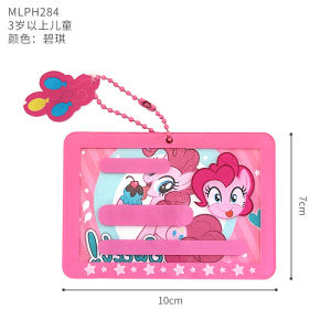 Pinky Little Horse Princess Card Holder ID Protection Cover Student Card Bag New Year Gift PVC Material Functional Mini Bag