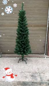 Pencil pole Christmas tree Green Pointed Slender tree 5ft 6ft 7ft 8ft Slim Christmas tree decoration for Home.Garden.Party.School.Shopping Mall.Bar.Hotel and any place