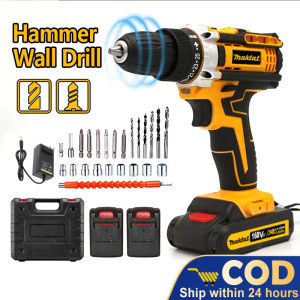 Dewalt 48v-168v Cordless Hammer Drill Driver with Free Two Batteries Set Electric Drill Tools Set Sale