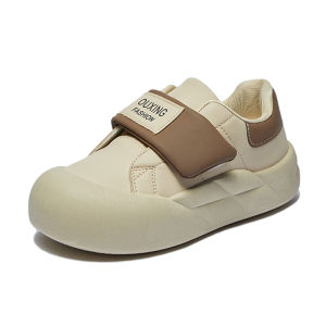 หนัง รองเท้ากีฬา ผู้หญิง ฤดูใบไม้ร่วง ฤดูหนาว สไตล์ใหม่แบบสวมกันน้ํากันลื่น ลำลอง รองเท้ารองเท้าคนท้องสบาย นุ่ม