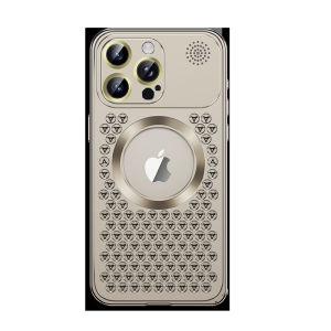 เคสโทรศัพท์ระบายความร้อนโลหะสำหรับ iPhone 13 12 14 15 Pro Max Plus อะลูมิเนียมแม่เหล็ก Magsafe สำหรับ iPhone 14 15 Pro Promax