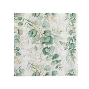 20pcs 33 * 33cm 2Ply New Eucalyptus Napkins Party Table Decoration Paper Disposable Placemats DIY Decoupage Paper