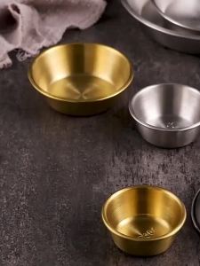 JETTING | Sauce Dipping Bowl 304 Stainless Steel Dipping Cups Round Sauce Dishes 50/60ml Mini Reusable Seasoning Cups Dipping Cups[J]【W4】