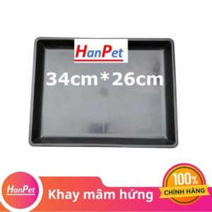 Hanpet - Mâm hứng chuồng- Khay hứng chất thải thú cưng dạng khay vệ sinh chó mèo 6 kích thước