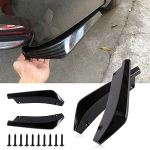 2Pcs Universal Car Rear Bumper Lip Diffuser Splitter Spoiler Scratch Protector P2069