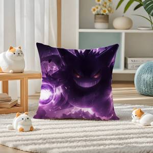 Bandai | Pokemon Togepi Anime Plush Pillow Cover Soft Short Plush Cushion Cover For Sofa Bedroom Home Decor Gift Decoration