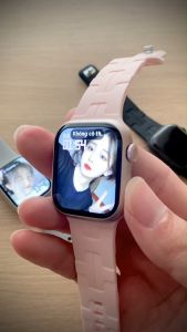 Đồng hồ thông minh W10 mini  - size nhỏ cho nữ - màn hình AOD tràn viền - cài hình nền - cài mật khẩu