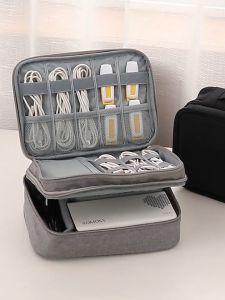 กระเป๋าจัดระเบียบอุปกรณ์อิเล็กทรอนิกส์ พาวเวอร์แบงค์ เคสสายชาร์จ แบตสำรอง หูฟัง HDD กระเป๋าเสริมเดินทาง