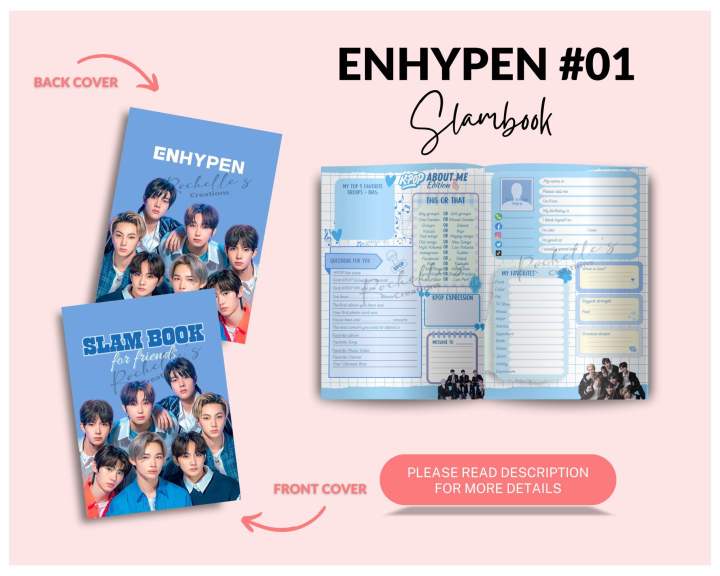 Enhypen Slambook Collection KPop Edition | Batang 90s Autograph Book