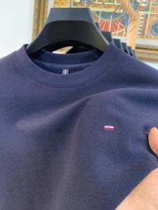 Mens Double-Sided Fleece round Neck Base Shirt Long Sleeve T-Shirt Warm Inner Wear for Autumn Winter Sweatshirt Casual Fashion