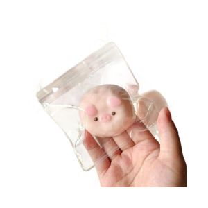 Meade | Cute Pink Pig Squishy Sensory Fidget Toy Sticky Slow Rising Squeeze Stress Relief Creative Gift for Adults & Kids Home Daily Use