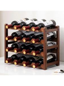 MOLORE | Wine Display Rack Solid Wood