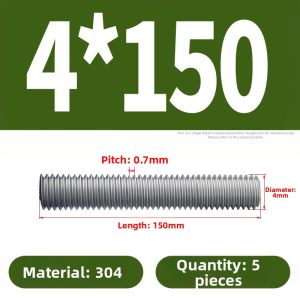 BAIRUITE | Full Thread Stainless Steel Lead Screw