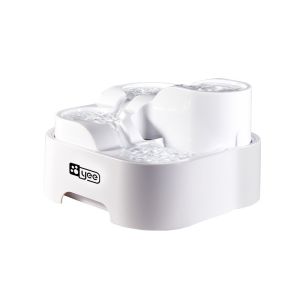 YEE Multilayer Waterfall Pet Fountain Large Mute Cat Water Dispenser 2.0L