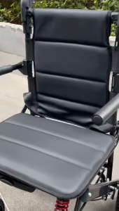 9.6KG Lightweight Foldable Wheelchair Kerusi Roda with Pull Handle | 47CM Seat Width |4-Spring Shock Absorption | Aluminium Alloy Frame