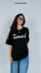FOD Kaos Wanita Heartbreak Black 12144F4BK