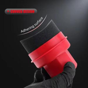 Reusable Tire Wax Applicator Sponge with Lid Curved Car Cleaning Pad for Tire Dressing Detailing Kit  Car Waxing Tools