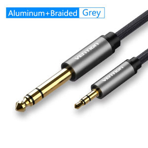 Vention | Vention 3.5 to 6.5 Earphone Adapter Audio Cable for CD Player Amplifier Speaker 3.5mm Jack to 6.35mm Jack Male to Male Aux Cord