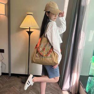 Waterproof Nylon Ballchain Shoulder Handbag Eco-friendly Shopping Bag Fitness Commuting Crossbody Bag for Women