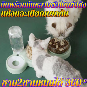 🐱เอียง 15° ดูแลกระดูกสันหลัง🐶 MKD ชามสัตว์เลี้ยง 1ชามสำหรับ3ใ เก็บน้ําอัตโนมัติ ชามอาหารแมวกันมด ชามใส่น้ำแมว ชามแมว ชามให้อาหาร ชามอาหารสัตว์เลี้ยง กันมดได้ ชามกันมด ชามน้ำอัตโนมัติ ชามอาหารแมว สำหรับสัตว์เลี้ยง ชามให้อาหารแมว ชามแมว ชามให้อาหารและน้ำ