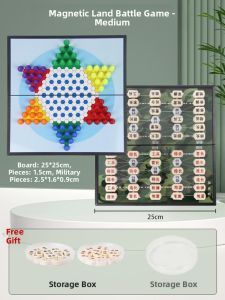 BSKT | Magnetic Large 2-in-1 Military Chess Set