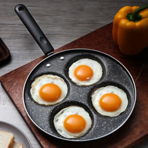 Fried Egg Hamburger Pan Non-Stick Frying Pan For Home Mini Griddle Egg Dumpling Fantastic Product Mold Four Holes Small Egg Frying Pan