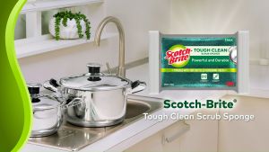 3M™ Scotch Brite® Tough Clean Scrub Sponge Trial Loose 100mm x 70mm (Green)