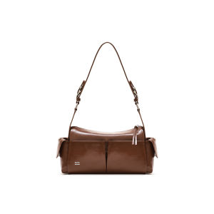 Leather Multiple Pockets Tote and Crossbody Bag