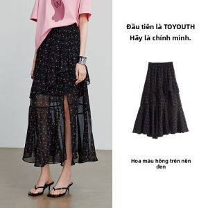 Toyouth | Chân Váy A-line In Sao Cổ Điển Dáng Xòe Cao Waisted