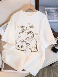 Áo Thun Rộng Thiết Kế Mỹ Màu Trắng