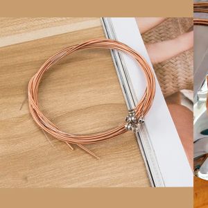 6Pcs High-Quality Acoustic Guitar Strings - Replacement Guitar Strings Premium Guitar Accessories