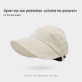 Summer Elegant Womens Sun UV Protection Quick Dry Fishing Cap Wide Brim Duckbill Half Empty Top Hat. 