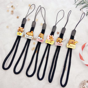 Lucky Persimmon Mobile Phone Lanyard Pendant Short Wrist Lanyard Drop-Resistant Mobile Phone Strap Pendant for Men and Women Key Anti-Separation Rope