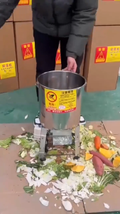 【with a lid】3500W Multifunctional Forage Chopper Poultry Vegetable Shredder Household Farming Grinder grass cutter vegetable cutter fruit and vegetable crusher Stainless Steel Grass crusher machine