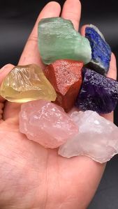 Đá thạch anh size lớn 5 -6cm đá phong thuỷ thô trang trí tự nhiên 100% dùng thanh tẩy tarot không gian