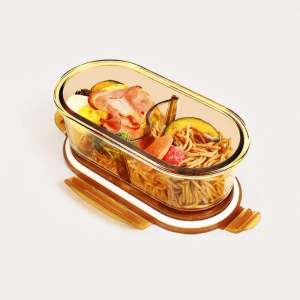 ISLAND ELEPHANT | Microwave Safe Airtight Meal Box BPA Free Borosilicate Glass