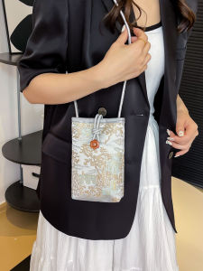 Túi Đeo Chéo Mini Thời Trang Phong Cách Trung Hoa Mới Túi Đựng Điện Thoại Di Động Túi Đeo Vai Nhỏ Đa Năng Túi Xách Nữ Túi Xách Thời Trang