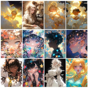 5D DIY Diamond Painting Cartoon Pictures Girl Mosaic Art Full Round Cross Stitch Kit Rhinestone Home Decoration Gift New