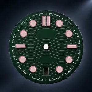 NH35 Dial Wave Texture Watch Dial 6 oclock Modified MOD Watch dial Index Fit NH35 Automatic Movement Watch Accessories