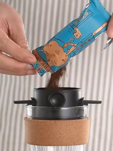 ที่กรองดริปกาแฟ ดริปเปอร์พับได้ Dripper Stainless Steel กรองชา กาแฟ ใช้ซ้ำได้ กรองถึง2ชั้น Alechaung coffee